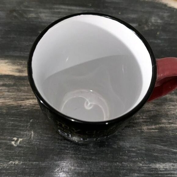 Funny Wine Coffee Mug With Heart Handle - Picture 2 of 6